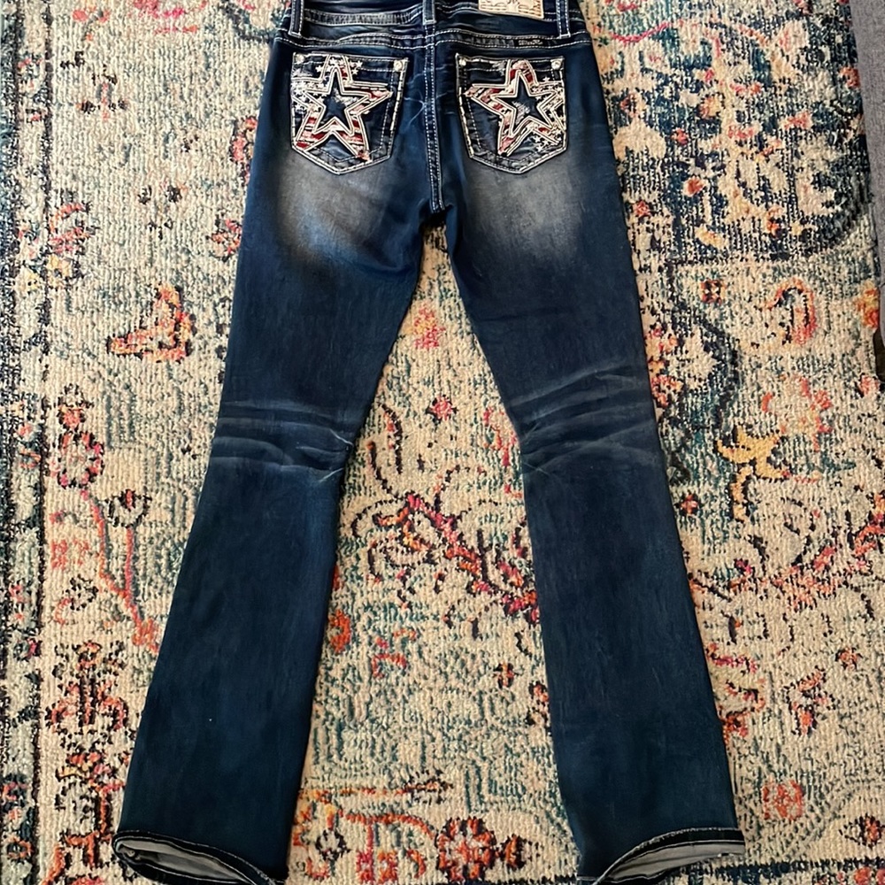 Star-Embellished Miss Me Jeans